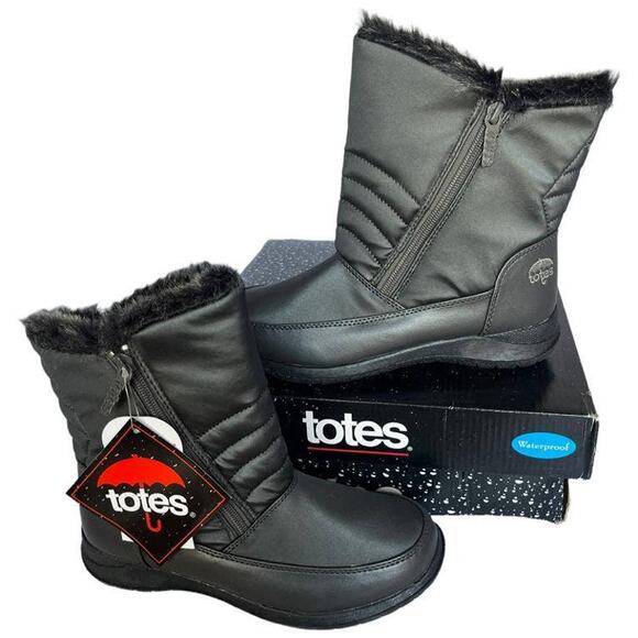 💎✨SALE✨💎New with TAG Totes MARTHA Pewter Women's boots - Picture 3 of 8